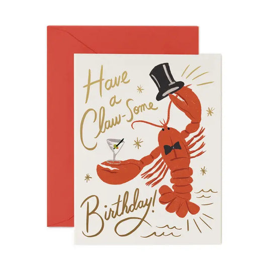 Rifle Paper Co Card - Claw-Some Birthday