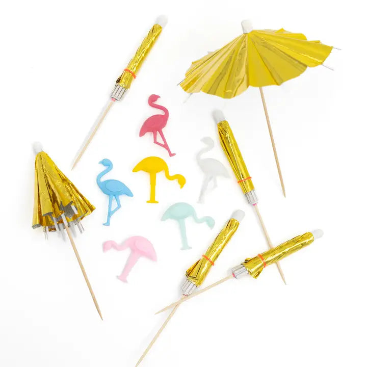 Flock & Flamingle Drink Stirrers Set