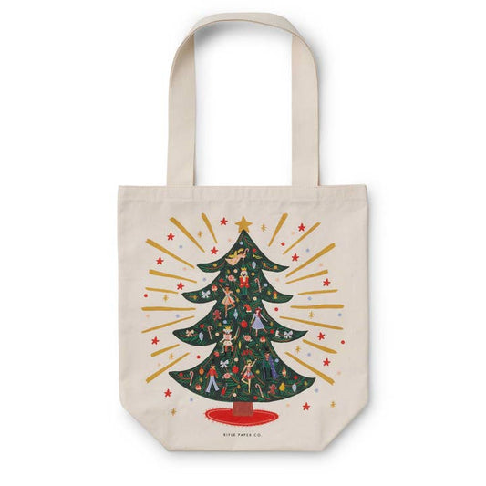 Rifle Paper Co Canvas Tote Bag - Holiday Tree