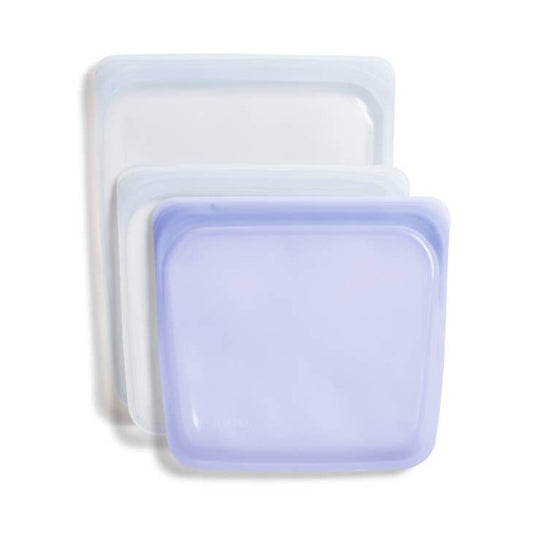 Stasher Starter 3 Pack Bundle - Clear & Lavender
