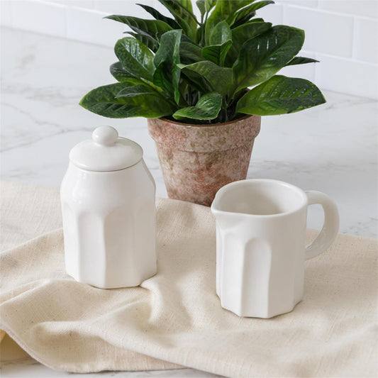 Sculpted Wide Fluted Creamer