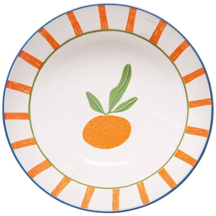 Citrus Burst Serving Bowl - Orange