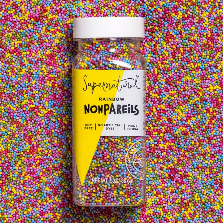 Dye-Free Nonpareils Sprinkles - Rainbow