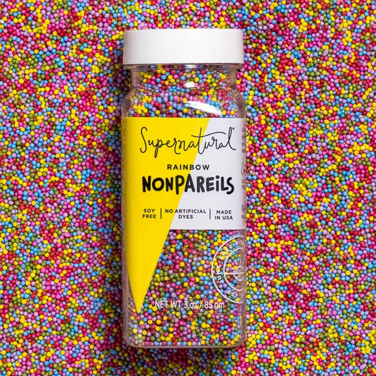 Dye-Free Nonpareils Sprinkles - Rainbow