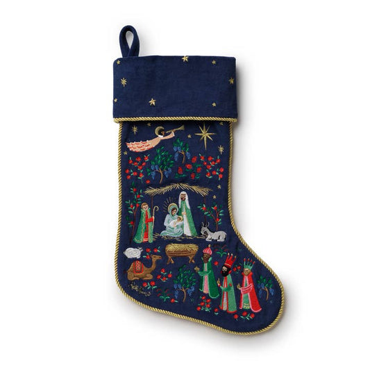Rifle Paper Co Stocking - Nativity