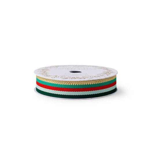 Rifle Paper Co Ribbon - Holiday Stripe Grosgrain