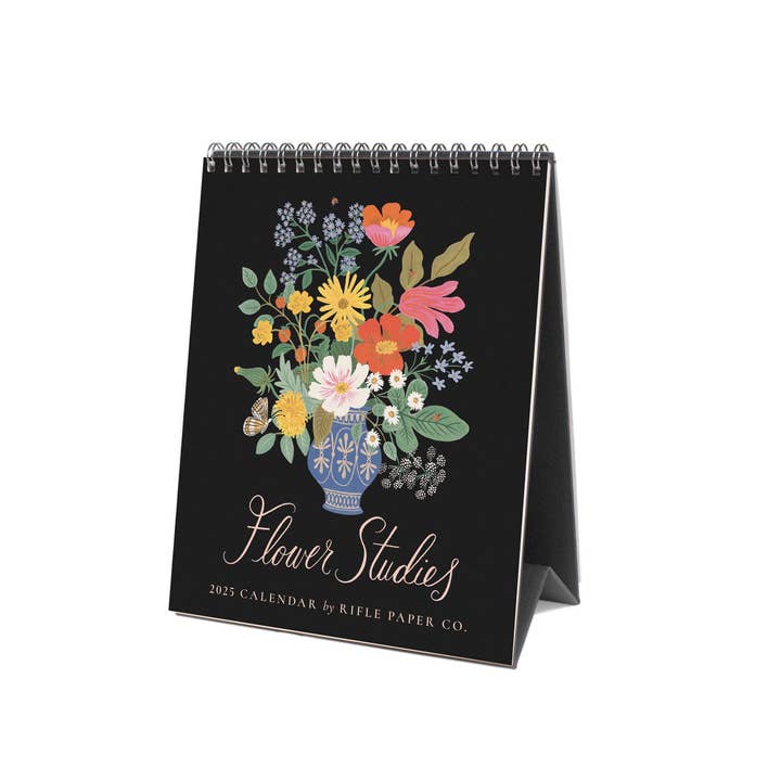 Rifle Paper Co 2025 Desk Calendar - Flower Studies