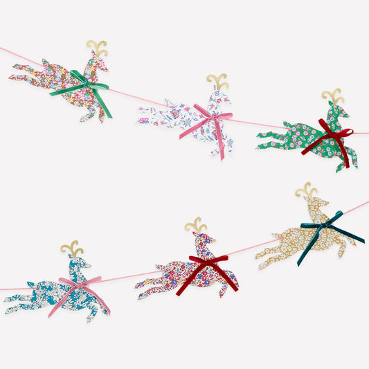 Meri Meri X Liberty Reindeer Garland