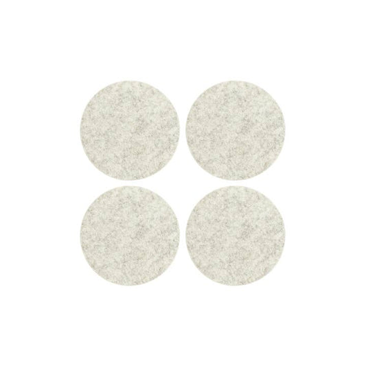 Graf Round Coaster Pack - Heather White