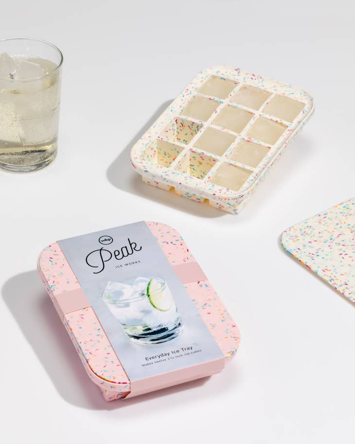 Peak Everyday Ice Tray - Speckled Pink
