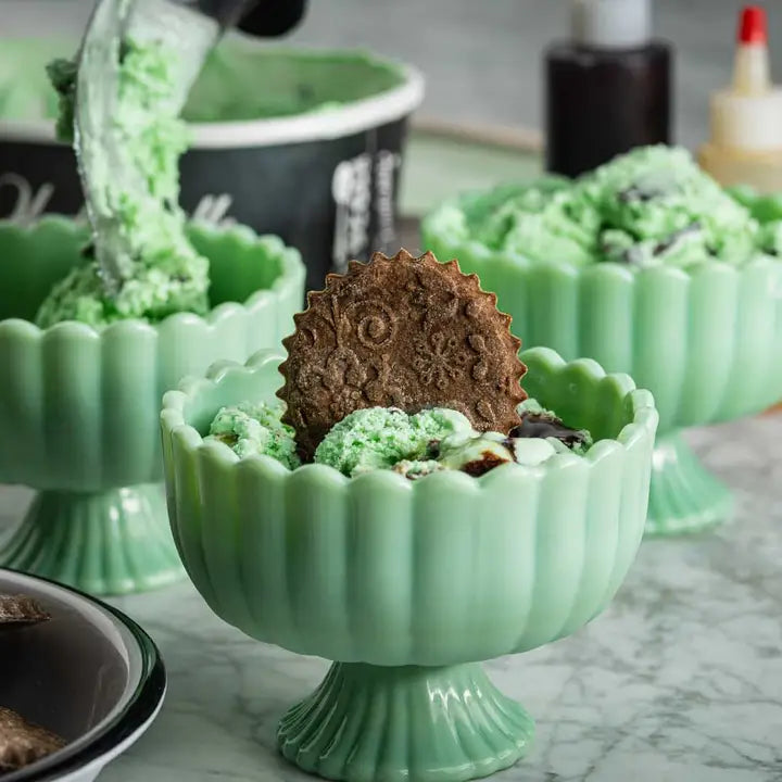 Jadeite Glass Sundae Dish