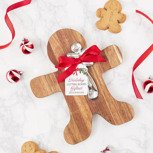 Gingerbread Man Cutting Board Gift Set
