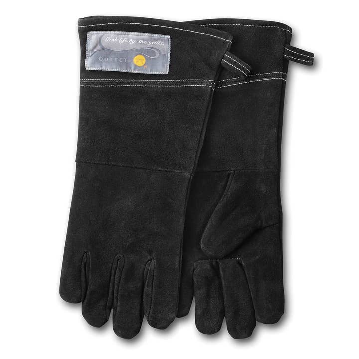 Leather Grill Gloves - Black
