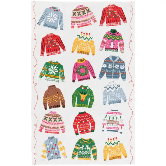 Merry Knitmas Tea Towel