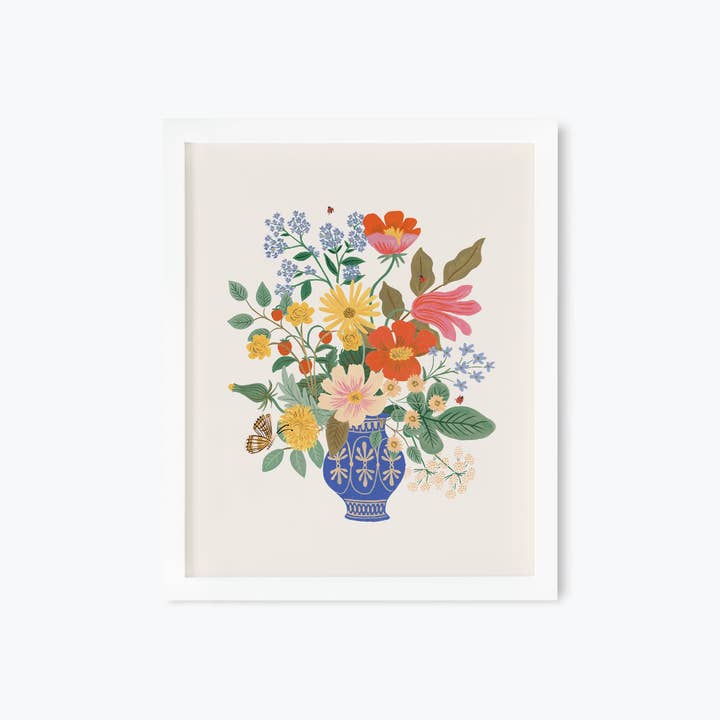 Rifle Paper Co 8x10 Art Print - Strawberry Fields Bouquet
