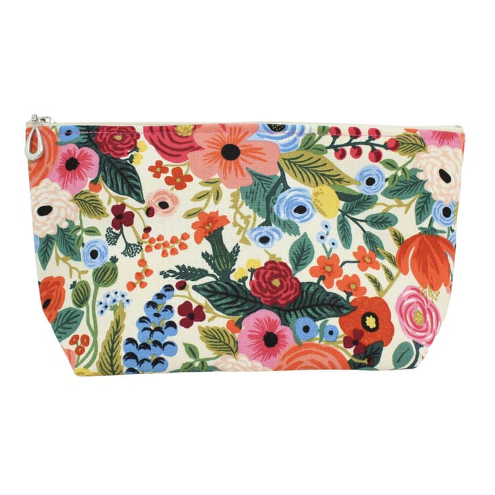 Medium Makeup Bag - Cream Floral