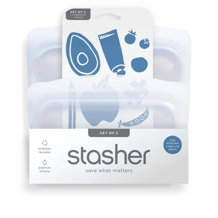 Stasher Sandwich and Snack Bundle - Clear