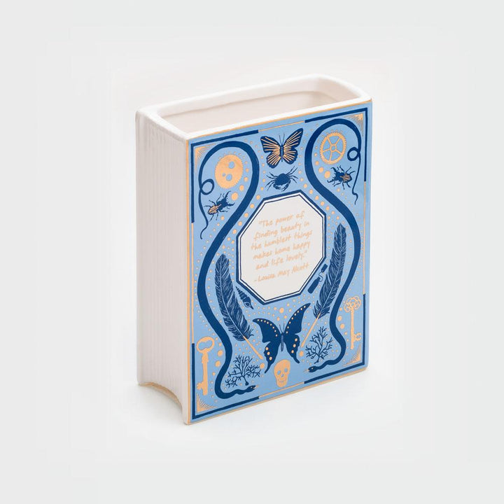 Bibliophile Ceramic Vase - Collected Curiosities