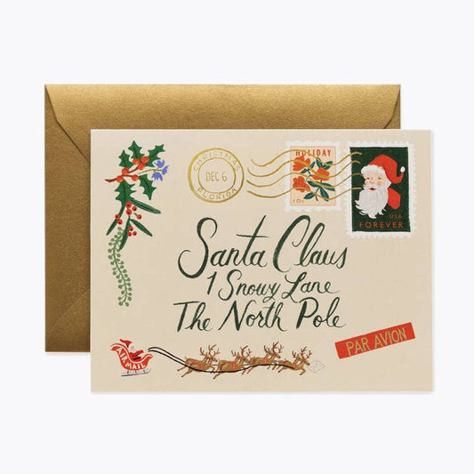 Rifle Paper Co Card - Santa Letter