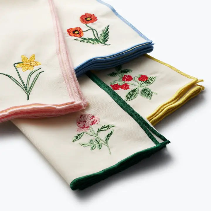 Rifle Paper Co Cotton Napkin Set - Garden Study