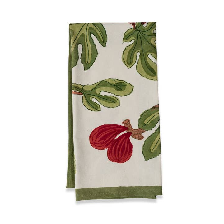 Tea Towel - Fig Red/Green