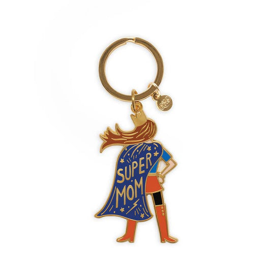 Rifle Paper Co Enamel Keychain - Super Mom