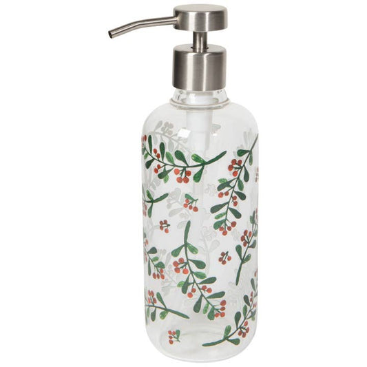 Glass Soap Pump - Winterberry Christmas