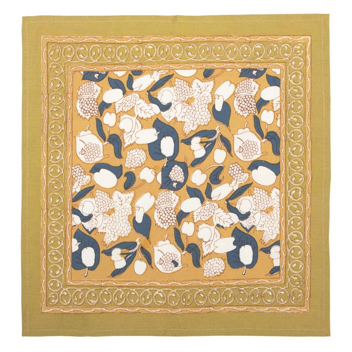 Napkin Set - Forest Harvest Mustard/Blue