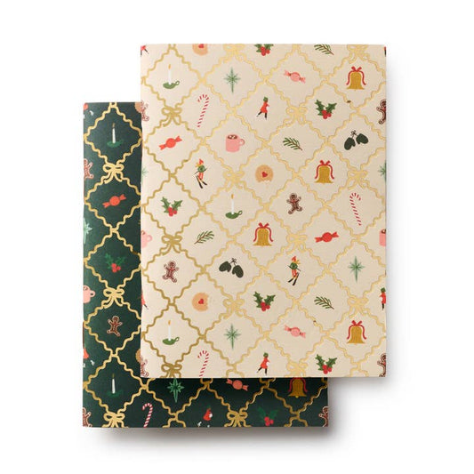 Rifle Paper Co Pocket Notebook Set - Holiday Argyle