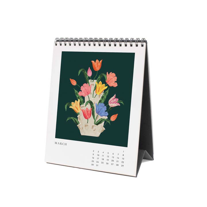 Rifle Paper Co 2025 Desk Calendar - Flower Studies