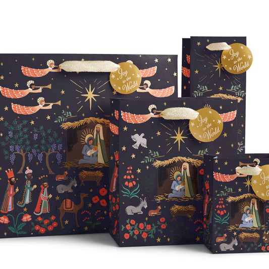 Rifle Paper Co Wine Gift Bag - Nativity
