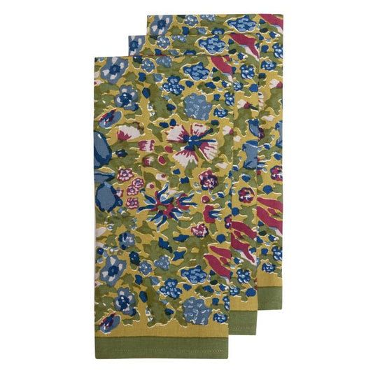 Tea Towel - Jardin Blue & Vert