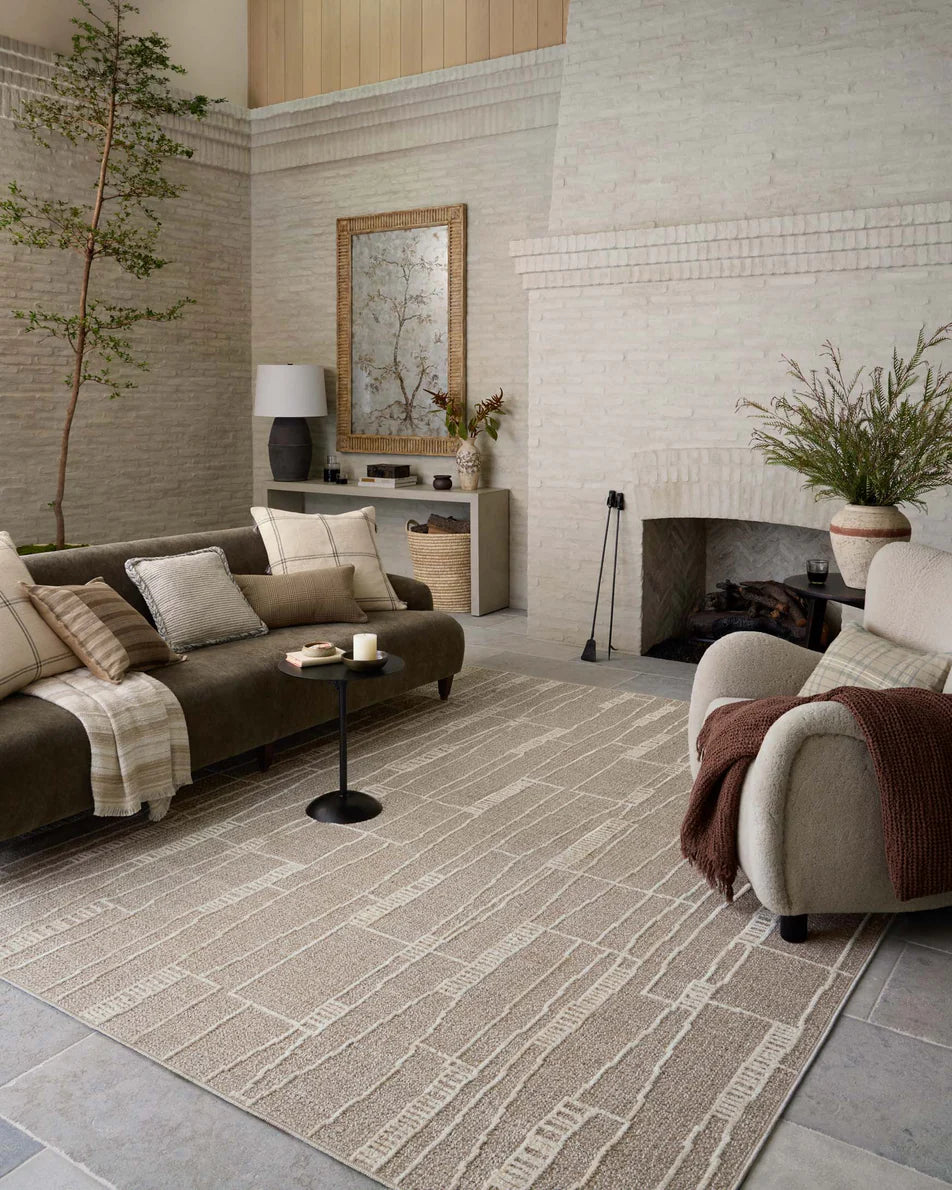 Amber Lewis x Loloi Bexley Rug - Mushroom/Natural