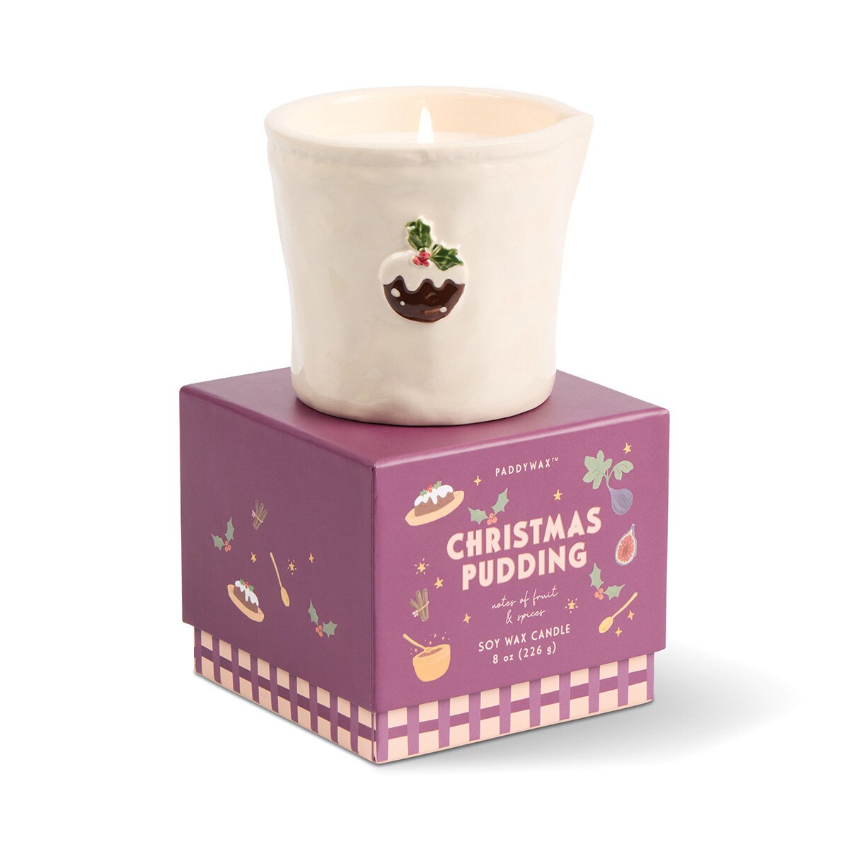 Bistro Candle 8 oz - Christmas Pudding
