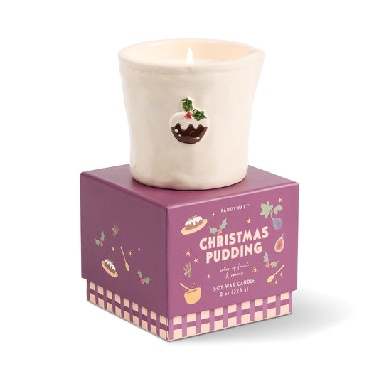 Bistro Candle 8 oz - Christmas Pudding