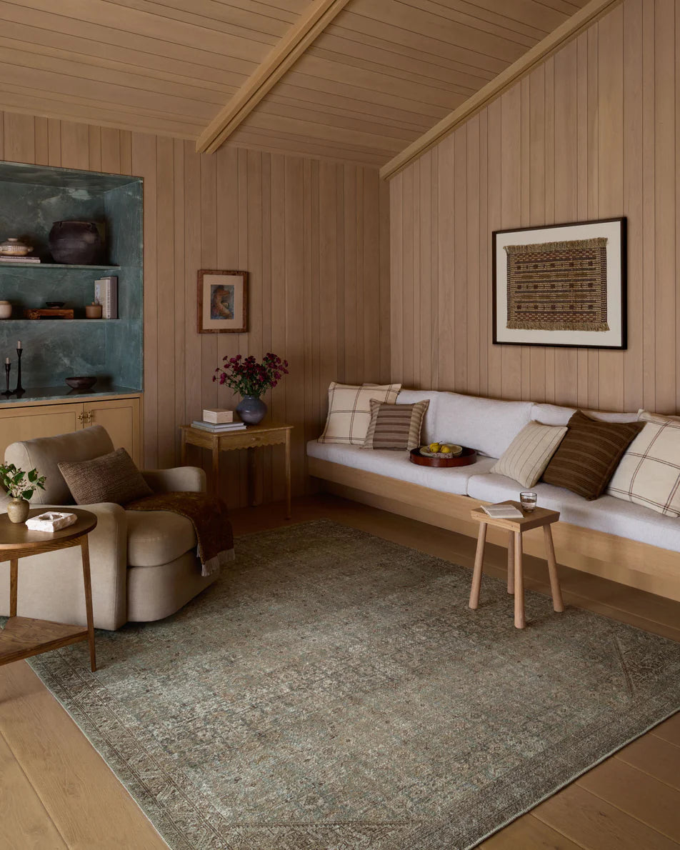 Amber Lewis x Loloi Cambria Rug - Aqua Natural