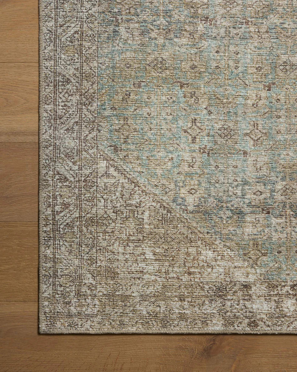 Amber Lewis x Loloi Cambria Rug - Aqua Natural