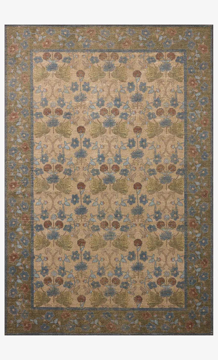 Rifle Paper Co x Loloi Edinburgh Maple Rug - Tan & Olive