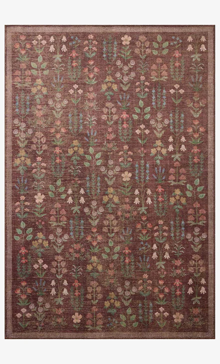 Rifle Paper Co x Loloi Edinburgh Campbell Rug - Merlot