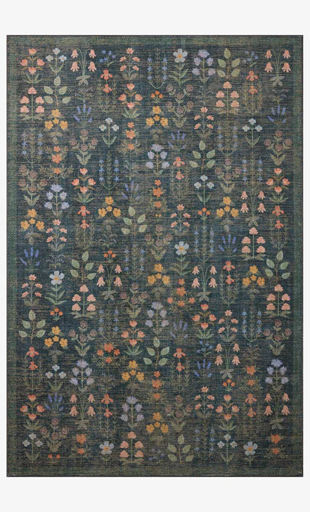 Rifle Paper Co x Loloi Edinburgh Campbell Rug - Navy