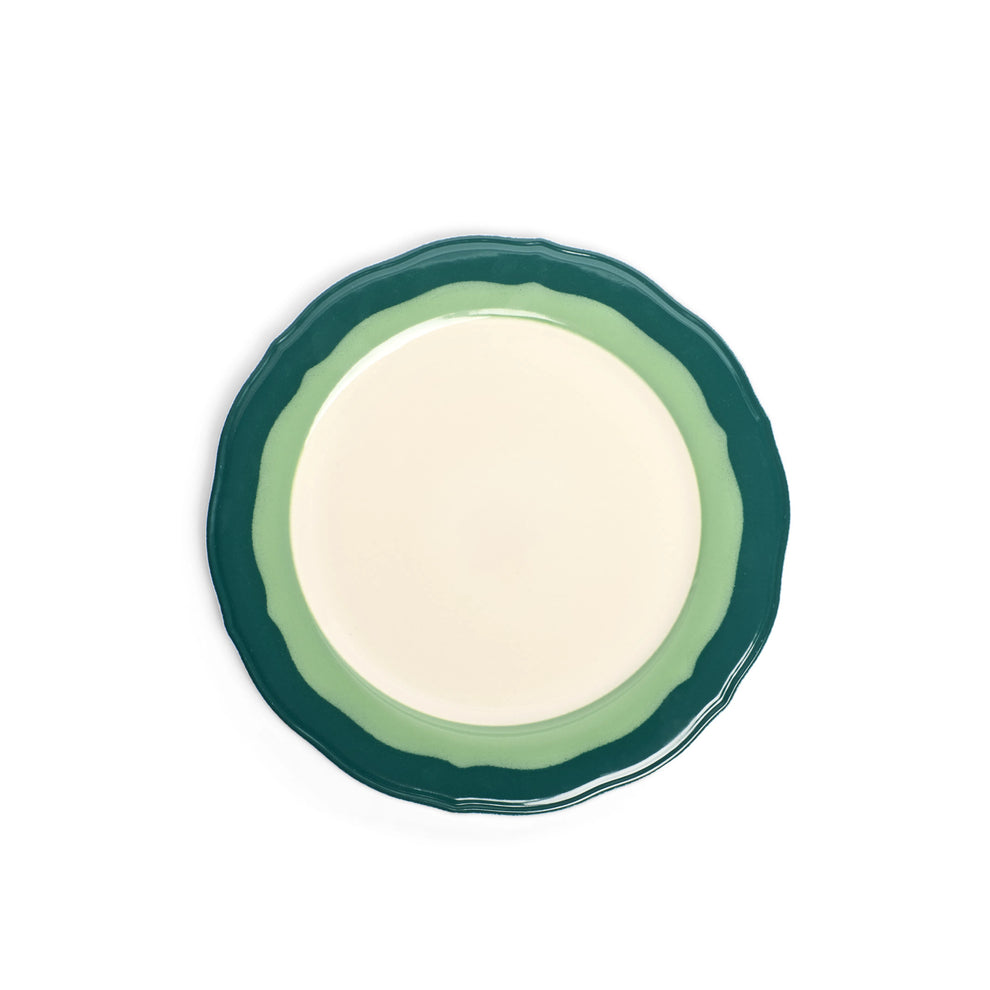 2-Tone Scallop - Teal/Seagreen - Salad Plate