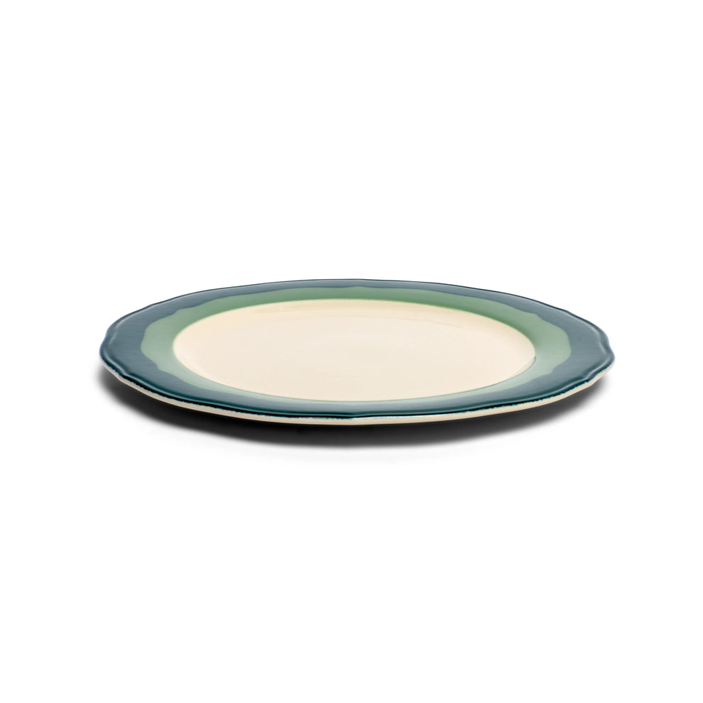 2-Tone Scallop - Teal/Seagreen - Salad Plate