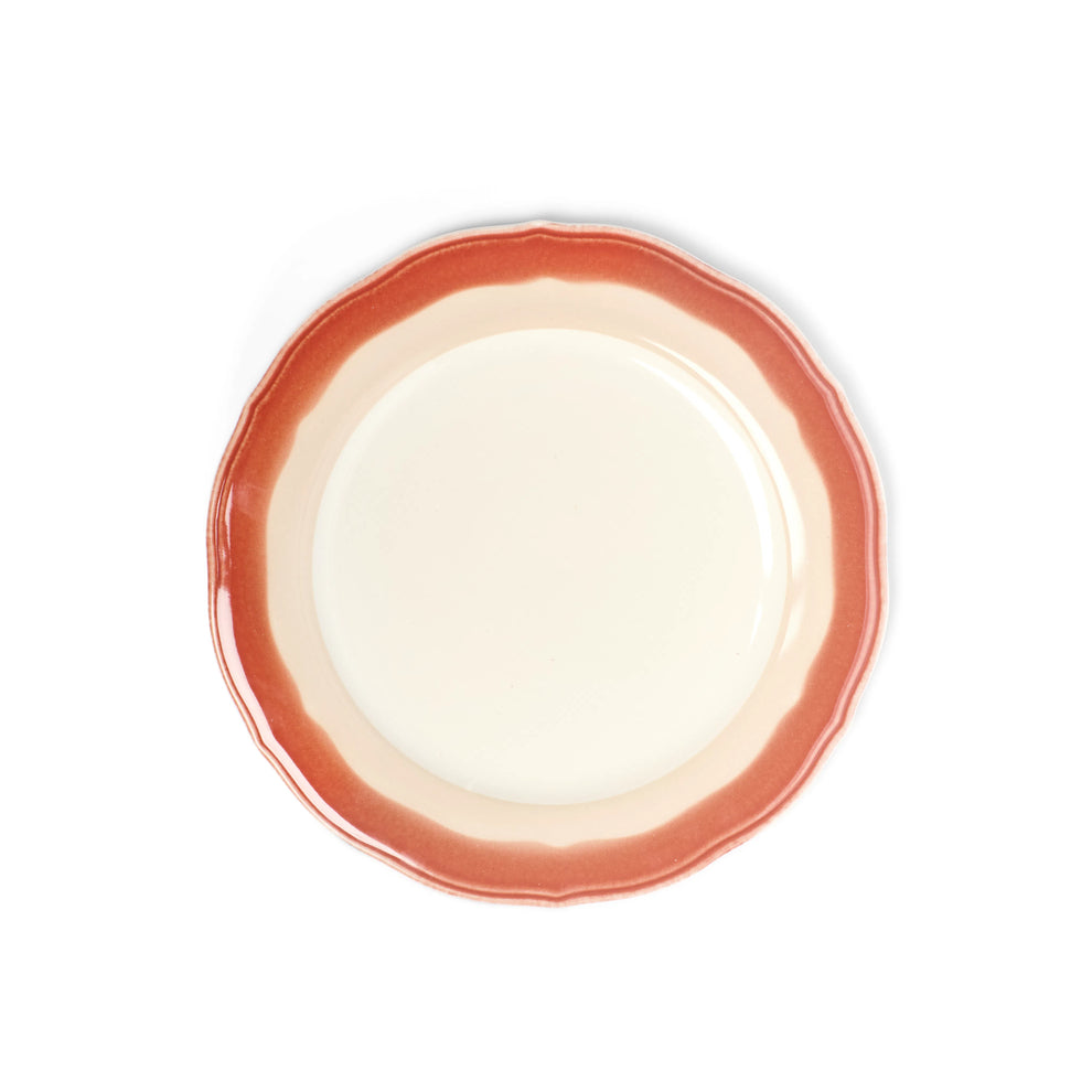 2-Tone Scallop - Rust/Tan - Salad Plate