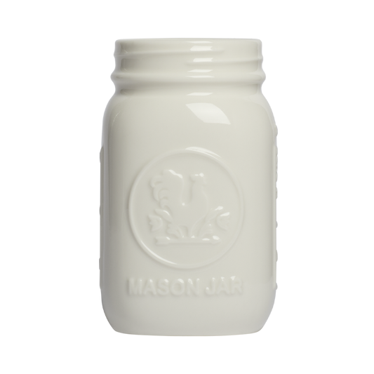 Farmers Market - Standard Mason Jar - White