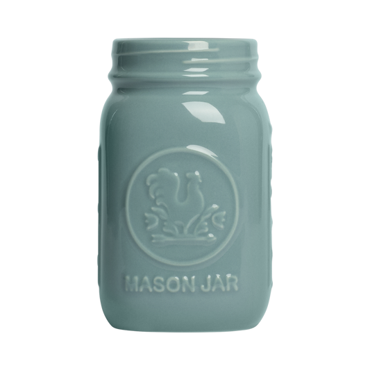 Farmers Market - Standard Mason Jar - Blue Grey