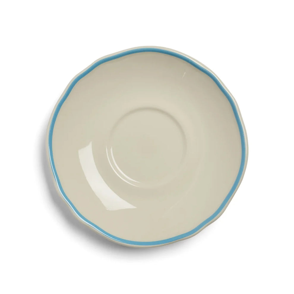 Skyblue Scallop - Tea Cup and Saucer Set