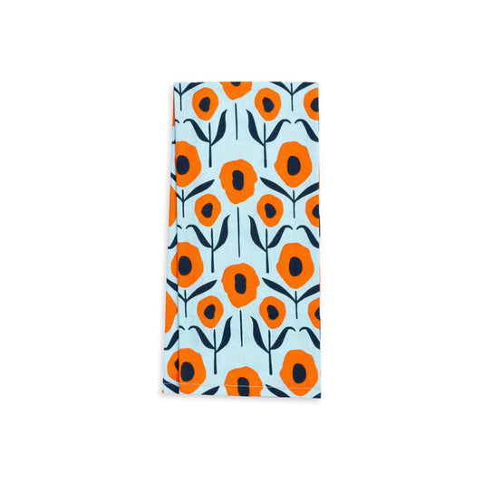 Poppy Dish Towel - Blue