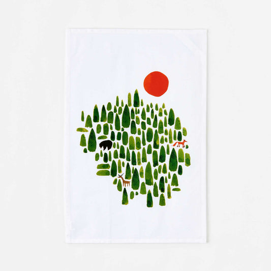 Winter Forest Dish Towel