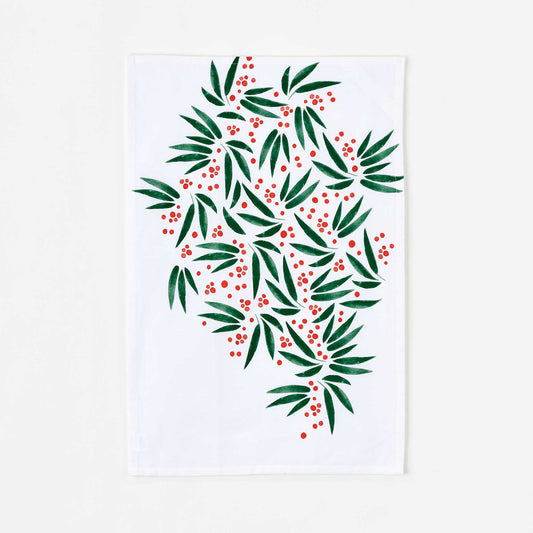 Leaf and Berry Dish Towel