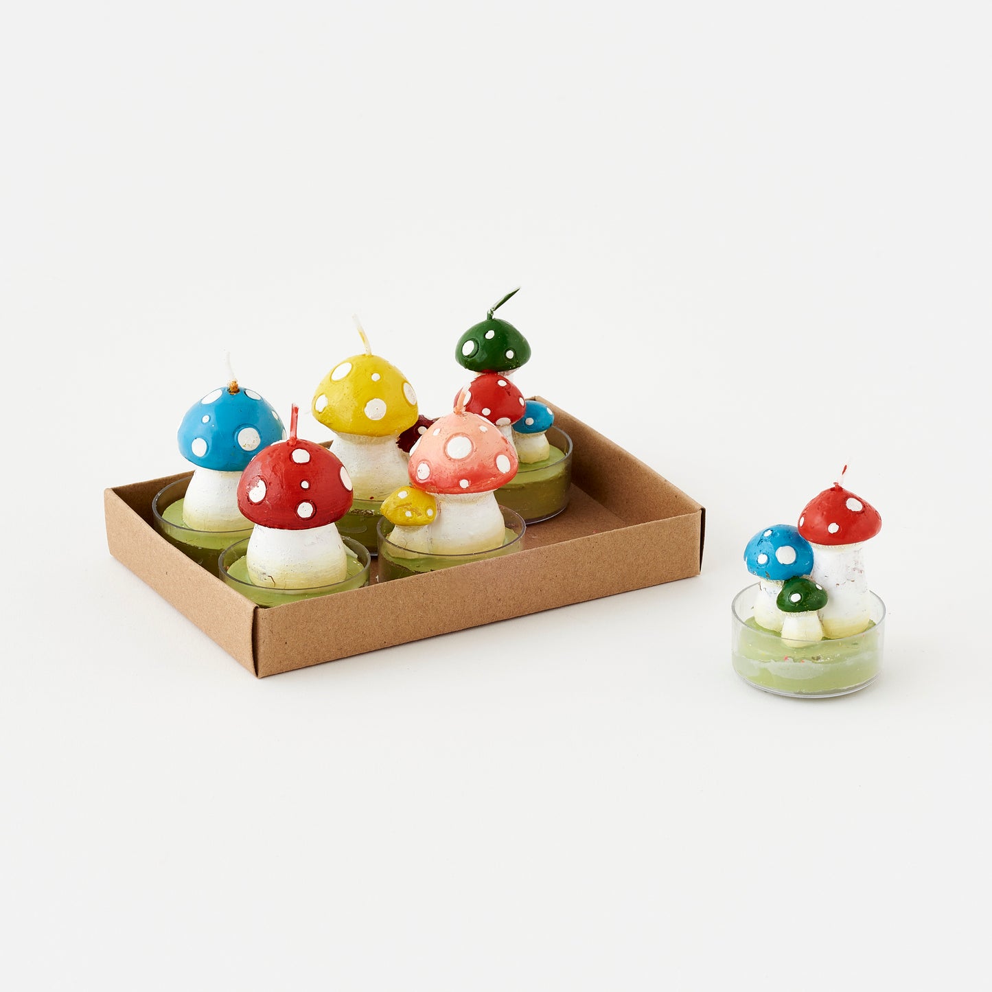 Mushroom Tea Candle Set